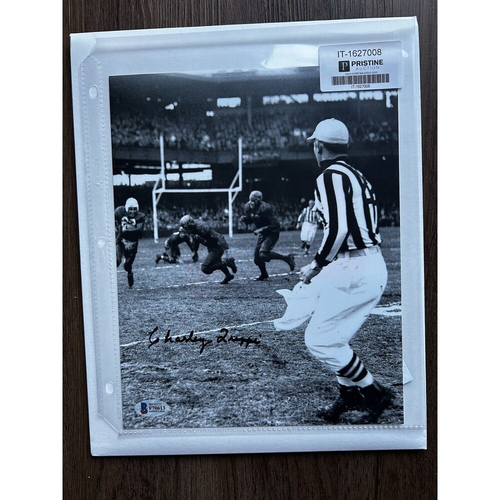 Charley Trippi Signed 8x10 NFL Chicago Cardinals Authentication F70613